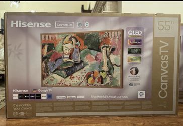 Hisense 55-Inch Class QLED 4K S7N CanvasTV Series Dolby Vision HDR Google Smart TV (55S7N)