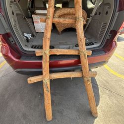 wooden blanket ladder