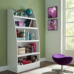 4 Shelf Kids Book Case/ Book Shelf White