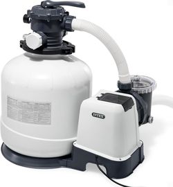 Intex 26651EG 3,000 GPH Above Ground Pool Sand Filter Pump with Automatic Timer 3,000 Gallons Per Hour Sand Filter Pump