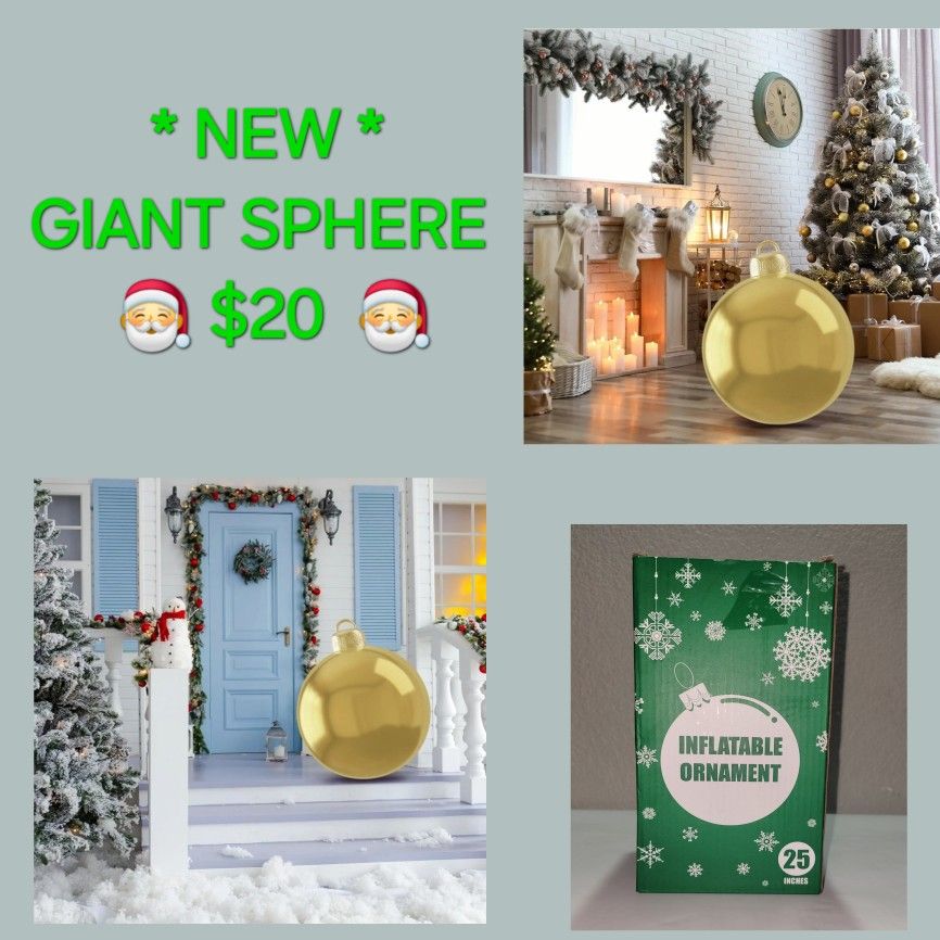 🎄🎅GIANT INFLATABLE ORNAMENT 🎄🎅
🎄🎅 ESFERA NAVIDEÑA INFLABLE🎄🎅