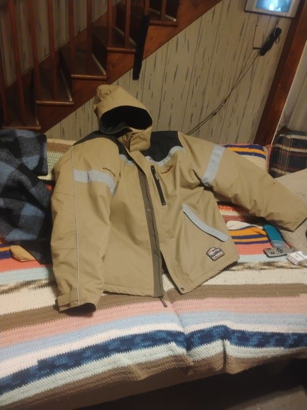 5XL UNISEX HEAVY DUTY DOUBLE LINER POLYESTER U HAUL COAT!!!!