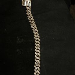 Mossinite Dimond Rose Gold Bracelet 