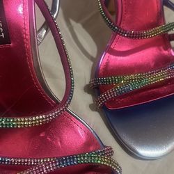 NineWest Iridescent Heels 7.5M High Heels