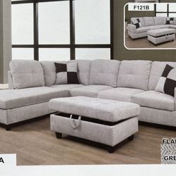 Brand New Fabric Combination Sofa Set 