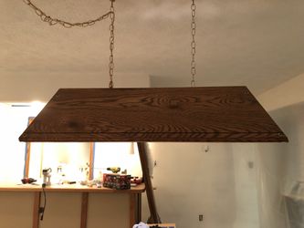 Pool table light fixture