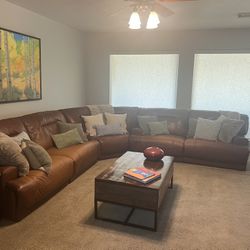 Leather Sectional Couch