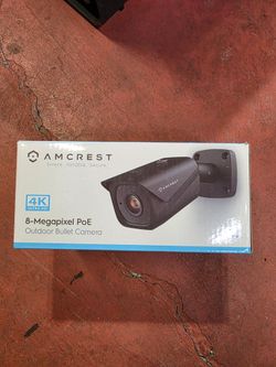 Brand new Amcrest 8 megapixel poe outdoor bullet camera