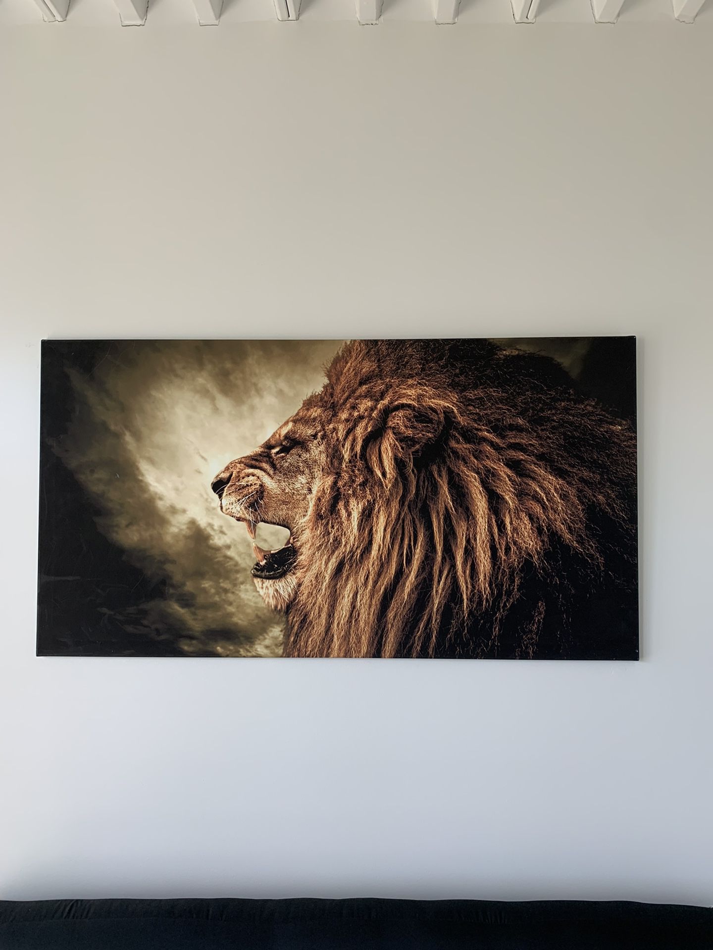 Lion Decor Wall Art On Canvas