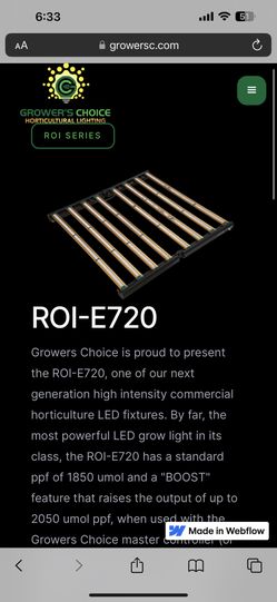 Growers Choice ROI-e720