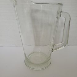 Heavy Clear Glass Beer/Iced Tea Pitcher
