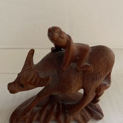 Vintage Carved Wood Figurine