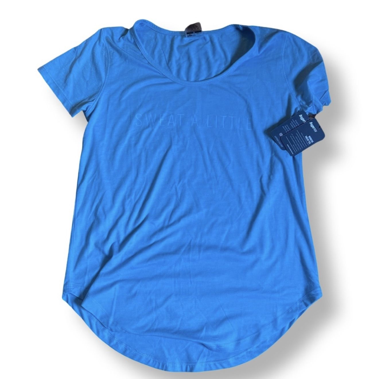 NWT Women’s Hypr MV Brand Sweat A Little Graphic T-Shirt Size M