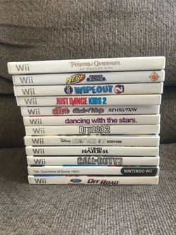Nintendo Wii video game lot