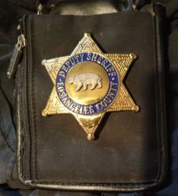 LASD Badge and Lanyard *MOVIE PROP*