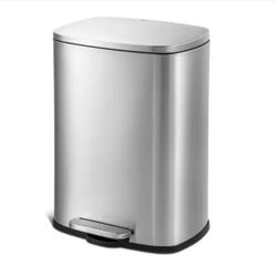13 Gal. Stainless Steel Kitchen Trashcan Step Can 