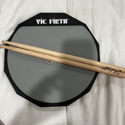 Drum Pad And Sticks