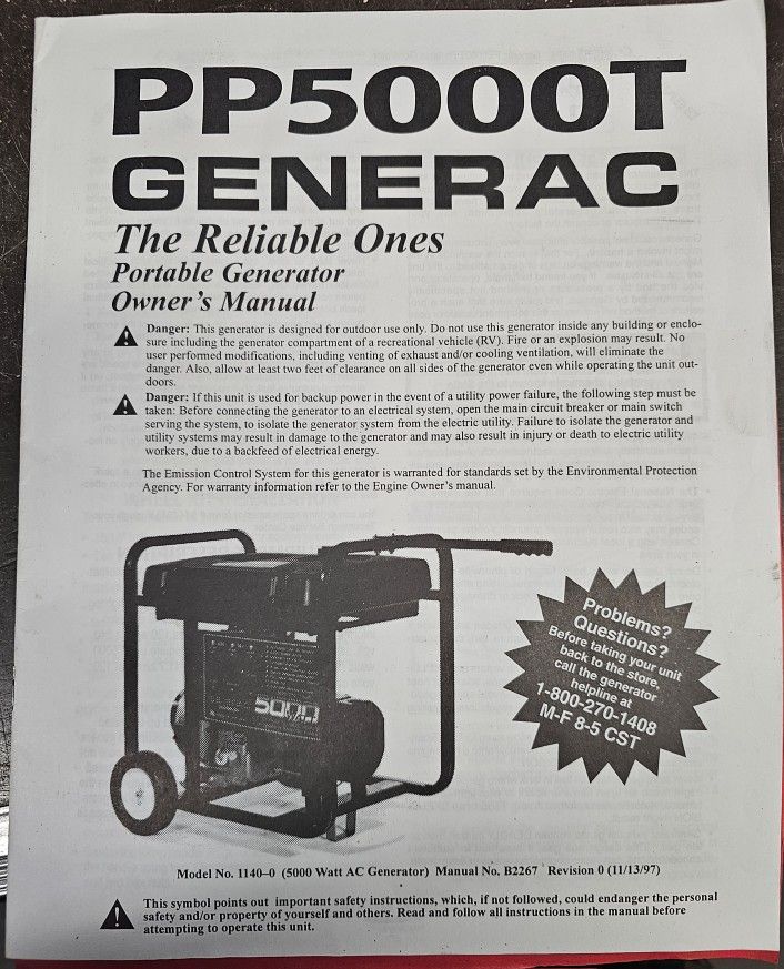 Generac Generator and Switch
