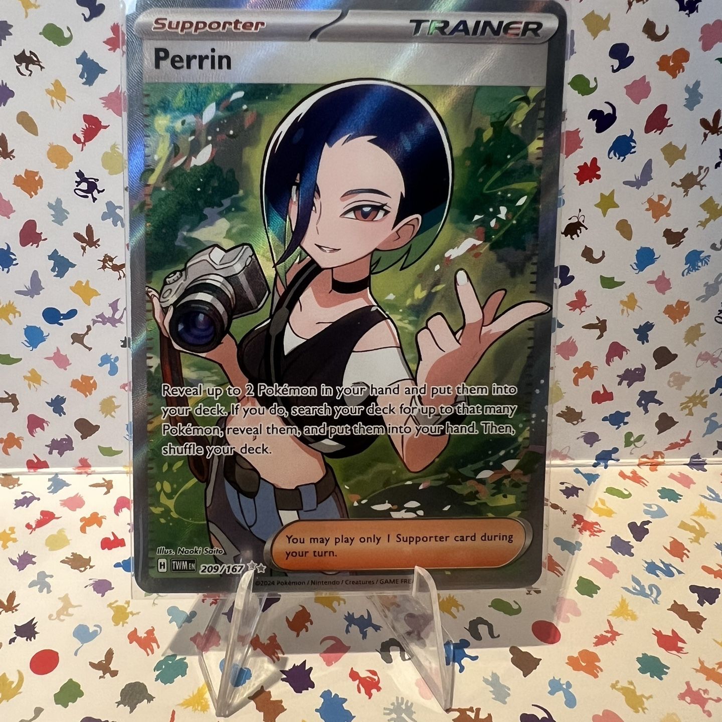 perrin pokemon card price Twilight Masquerades 209/167 search your deck for up to that many Pokemon Perrin - Pokmon Twilight Masquerade