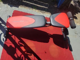 WEIDER PRO  6 POSITIONS ADJUSTABLE BENCH  GREAT CONDITION 
11525 S HALSTED /7111.S WESTERN 
45$  CASH ONLY AS IS
