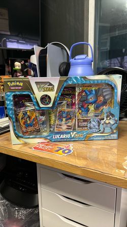 Pokémon TCG Lucario VSTAR Premium Collection Sealed 6 Packs Brilliant Stars Fusion Strike