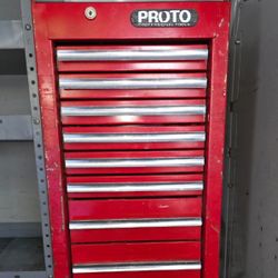 PROTO Industrial Grade Locking 9 Drawer HD Ball Bearing Slides. Side Tool Box / Chest  with 2 Original Keys. No Low Offers/Trades Pick up in Burien 
