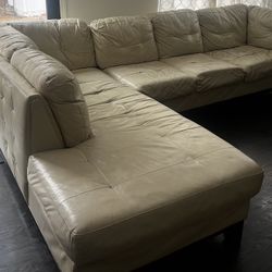 Leather 2 Piece Couch 