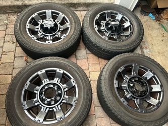 Used Set of 4 Ford 20" Wheels with Bridgestone Dueler A/T Tires LT275/65R20s