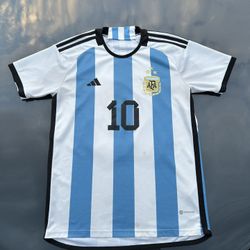 *BEST OFFER* MESSI ARGENTINA SOCCER JERSEY MEDIUM 