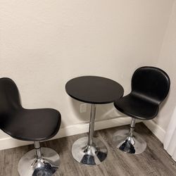 Black Table/ Chairs