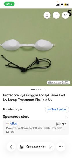NEW IN PACKAGING IPL Laser eye shield