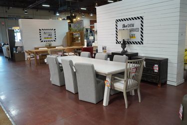 Miller Dining Table — Universal (Whitewashed Oak)