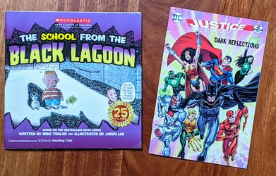 The school from the black lagoon by Thaler, $2. Justice league Dark reflections comics, $2