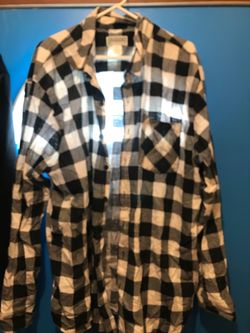 Flannel long sleeve shirt 4X, (READ DESCRIPTION)