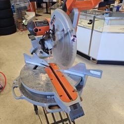 ISO 12” Double Bevel Ridgid Miter Saw For Parts