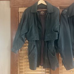 Women’s Long Leather Jacket