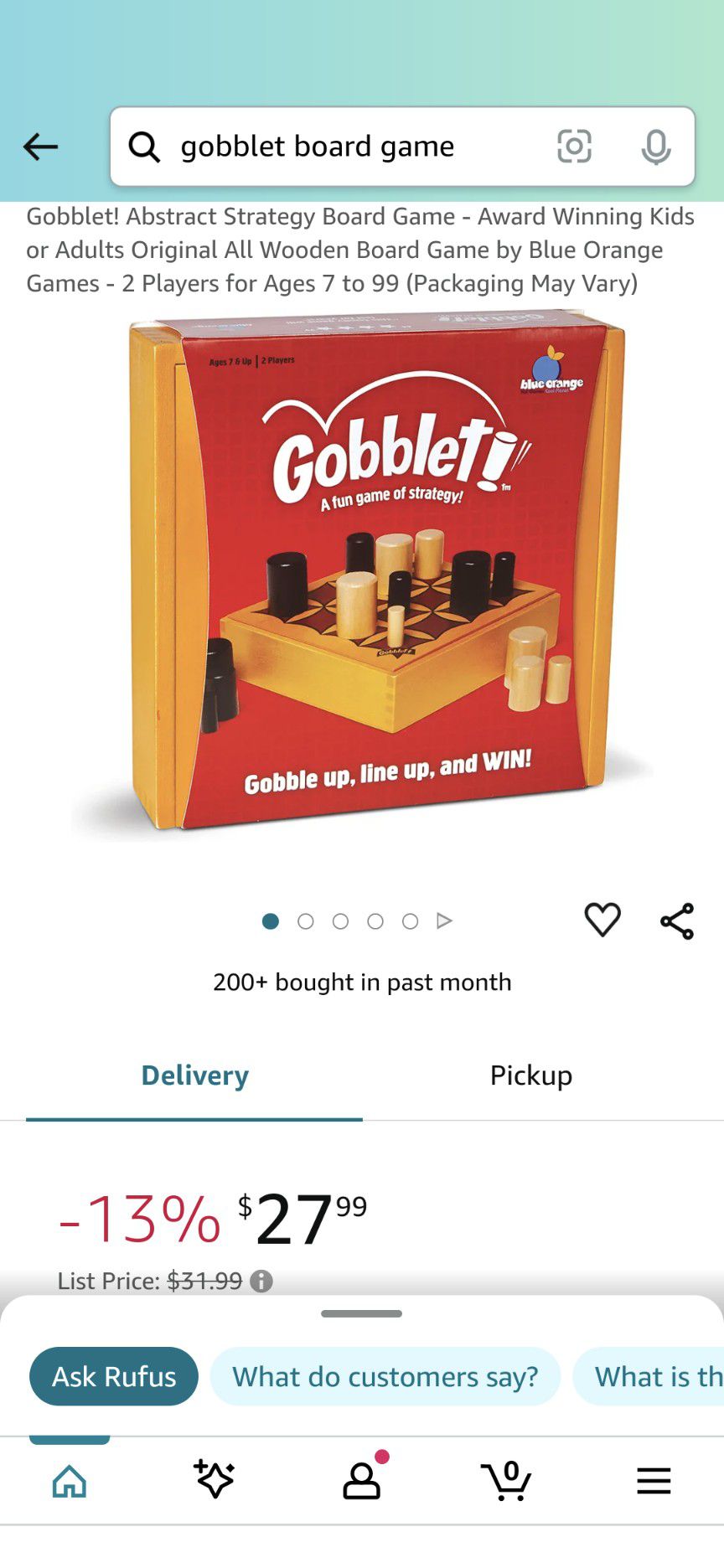 Gobblet Board Game
