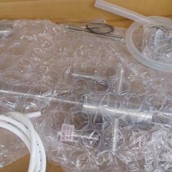 NEW Brushed Nickel Hot and Cold Water Faucet for Water Tanks, Includes Safety Lock