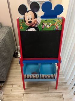 Disney® Mickey Mouse Wooden Double Sided Easel with Storage