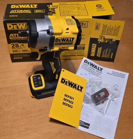 Dewalt 1/2" Impact Wrench. 4 speed. Brushless.