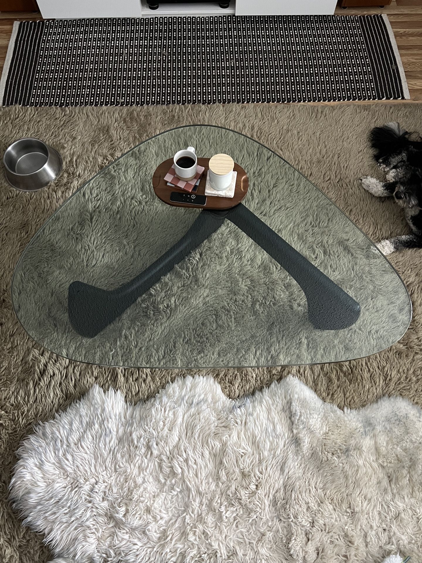 Noguchi Glass Coffee Table (mcm)