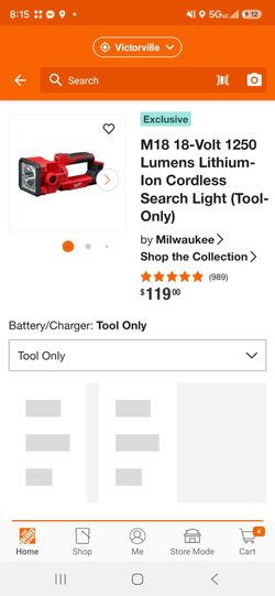 Milwuakee m18torch light