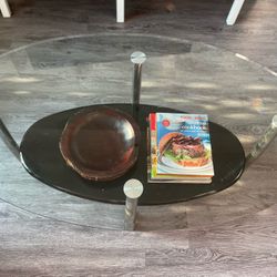 Clear Glass Coffee Table 
