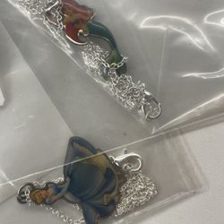 Disney Necklaces Ariel And Cinderella $18 Each