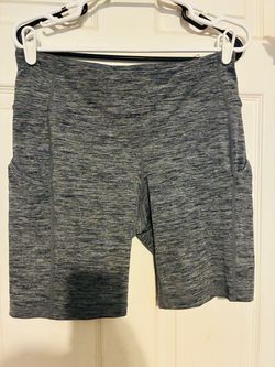 $3 each Gray Heathered Biker Shorts with Side Pockets
