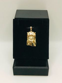 10k JESUS FACE PENDANT