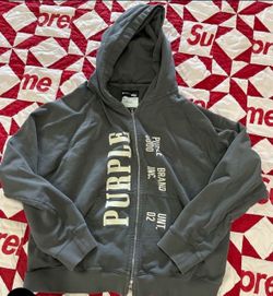 Purple Brand Zip Up Hoodie