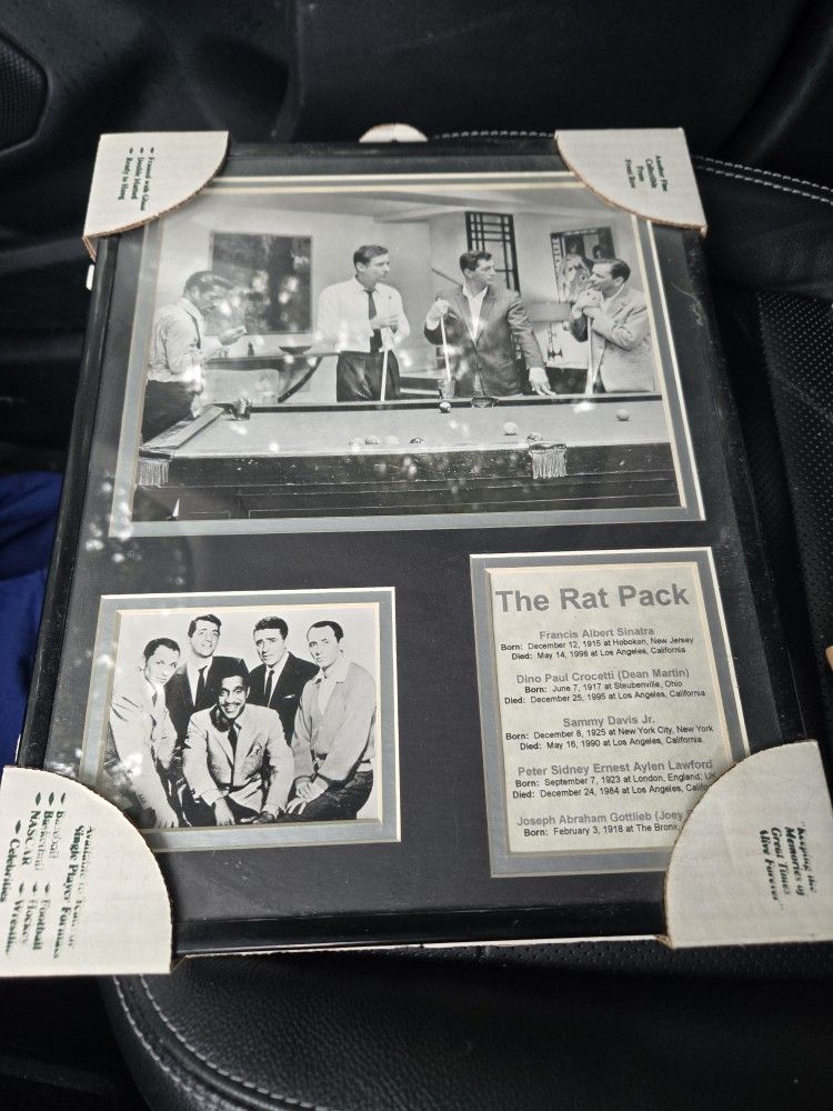 Framed Photo Of The Original Rat Pack