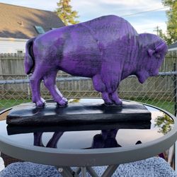The Purple Buffalo Statue