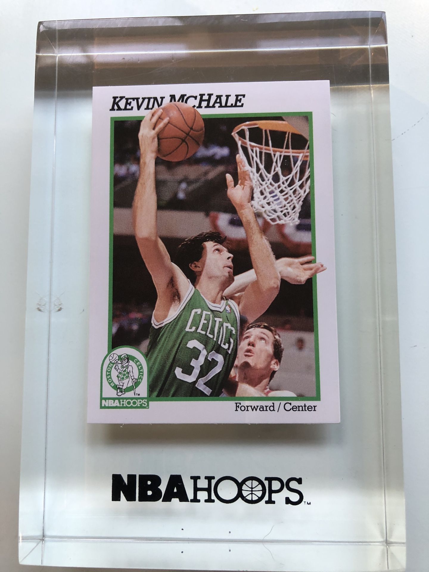 Kevin McHale Celtics paper weight card